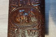Vintage leather trinket box