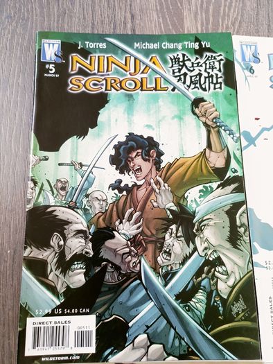 Ninja Scroll Comic Book Lot 11 Issues DC Wild Storm