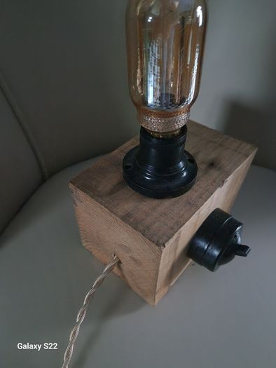 Rustic vintage inspired lamp