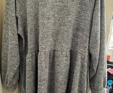New Look Marl Grey Turtleneck Jumper Dress