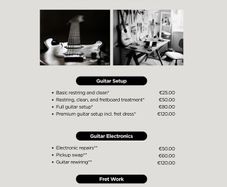 Guitar Repairs and Setups