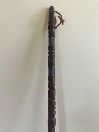 Antique Folk Art Carved Walking Stick