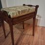 Victorian " Tiger  mahogany " piano stool Image 9