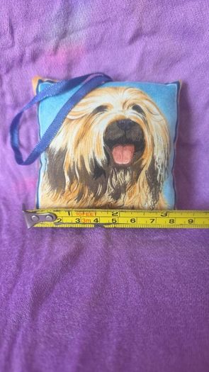 Dog hanging fabric ornament
