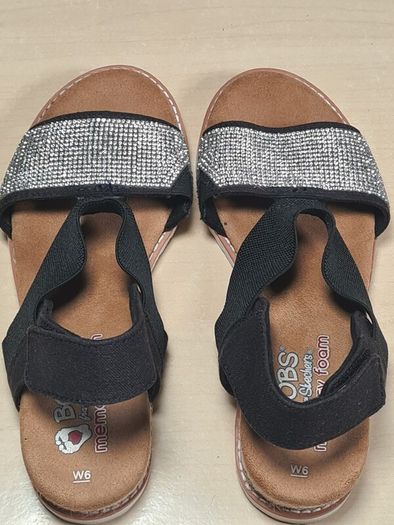 womens SKECHERS BOB's Desert kiss twinkle wedge sandals Size UK 3 EU 36