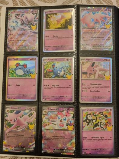 Pokemon 30th Anniversary Binder and Cards