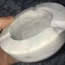 White heavy marble ashtray Image 7
