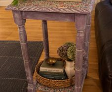 Lamp / plant side table
