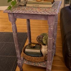 Lamp / plant side table