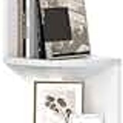 5-Tier Corner Shelf, Display Floating Shelf in Living Room, Study, Kitchen, Bedroom, for Plants, CDs, Decorations, Modern, Cloud White