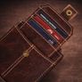 Genuine Leather Wallet Luxury Handmade RFID Secure Wallet Image 4