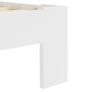 Bed Frame White Solid Pine Wood 140x200 cm Image 5