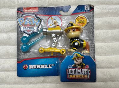 Paw Patrol Ultimate Rescue Fire Pup Rubble Figure & Water Canon Damaged Box Please see pictures