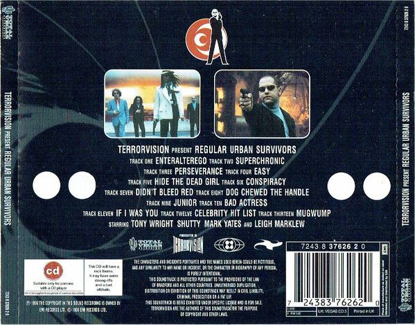 Terrorvision "Regular Urban Survivors" CD Album