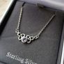 Silver necklace with birthstone Image 2