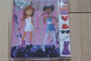 greeting card for the girl with stickers
