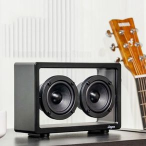 Cassette Bass HiFi Transparent Portable Bluetooth Speaker.
