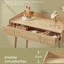 Dressing Table Boho Style  with adjustable Mirror with lighting Image 3