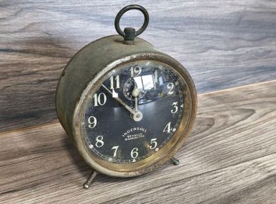1920s/1930s Ingersoll Radiolite Wind Up Alarm Clock Revally