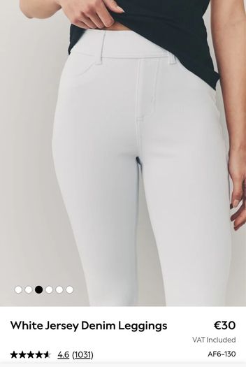 Next Denim Jersey Leggings - Full Length - Size - U.K.18 - RRP - 30.00