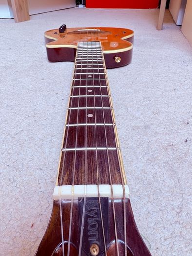 Semi acoustic electric guitar