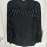 [clothes for adults] Black and white polka dot long sleeved top, size 40/12 Image 2