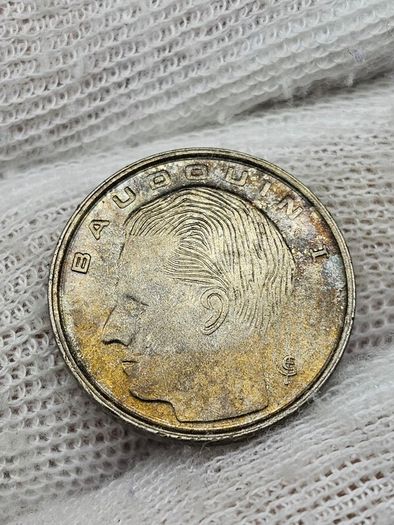Belgium 1989 1 Frank Uncirculated Toned