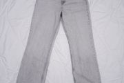 Zara Light Grey Stone Wash High Waisted Straight Leg Denim Jeans 16UK/44EU