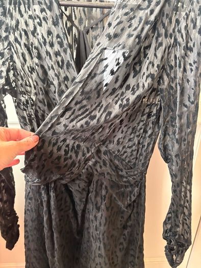 IRO Layana Wrap-Effect Silk-Chiffon Mini Dress. Brand new with tags. RRP 595.