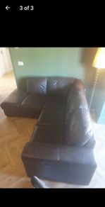 Brown Italian Leather Sofa