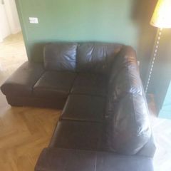 Brown Italian Leather Sofa
