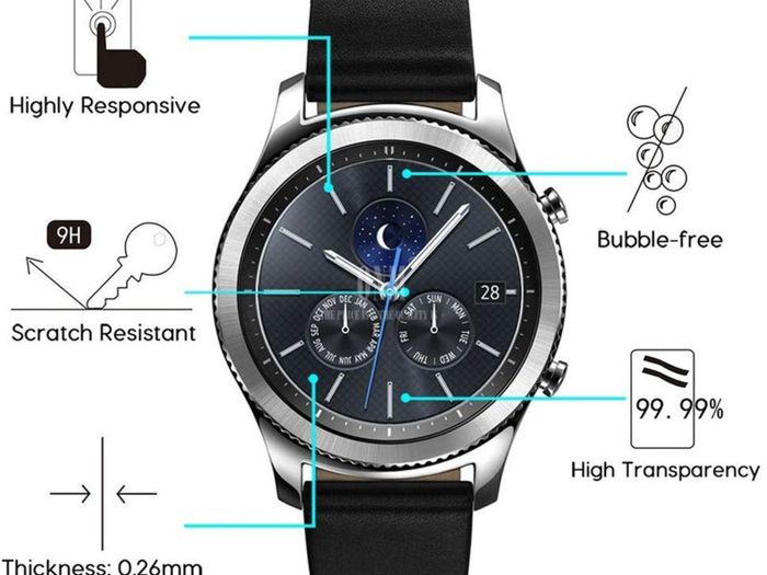 Tempered Glass For Samsung Gear S4 Samsung Gear S4 / Gear Sport Smart Watch