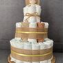 Handmade premium pampers nappy cake Image 7