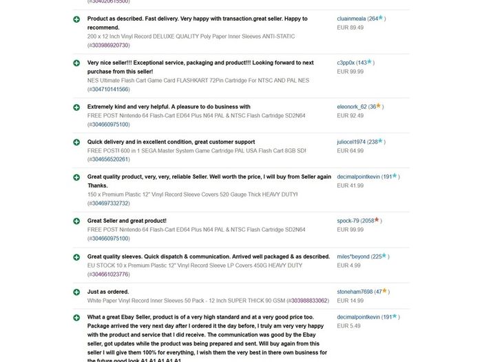 Over 31% OFF! 25 X 12 Inch Poly Paper Inner Sleeves - Anti-static - Premium Top Quality!