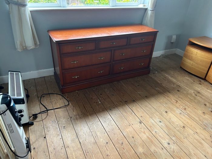 furniture chest of drawers and side locker