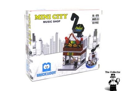 Custom Lego Brick Loot Exclusive Custom Music shop 131 pcs Exclusive RARE AND HARD TO FIND