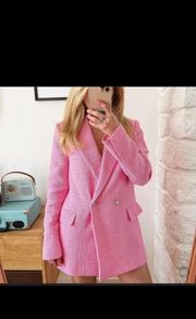 Zara Pink Blazer Size M