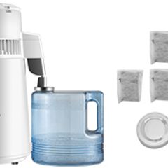 Pure Water Distiller Stainless Steel 4L Dental Distilled Water Machine Filter Medical Labs Electric Distillation Purifier