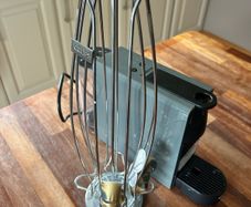 Nespresso coffee machine. Includes pod holder