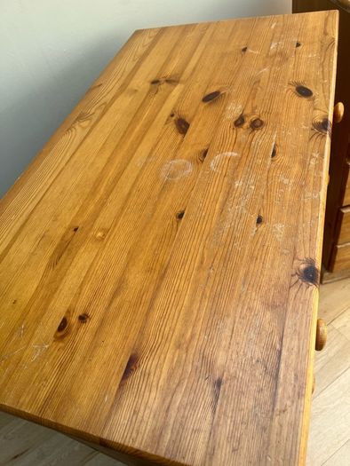 pine chest of drawers and locker