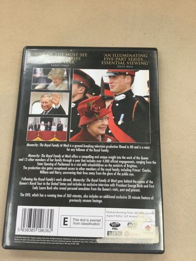 Royal family monarchy documentary dvd rare princess diana queen