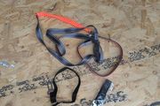 dog running leash and 2 seatbelts