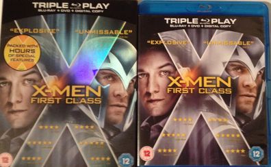 X-Men: First Class [2011] James McAvoy, Michael Fassbender, Rose Byrne, Jennifer Lawrence, January Jones, Oliver Platt & Kevin Bacon [Blu-ray + DVD Movie]