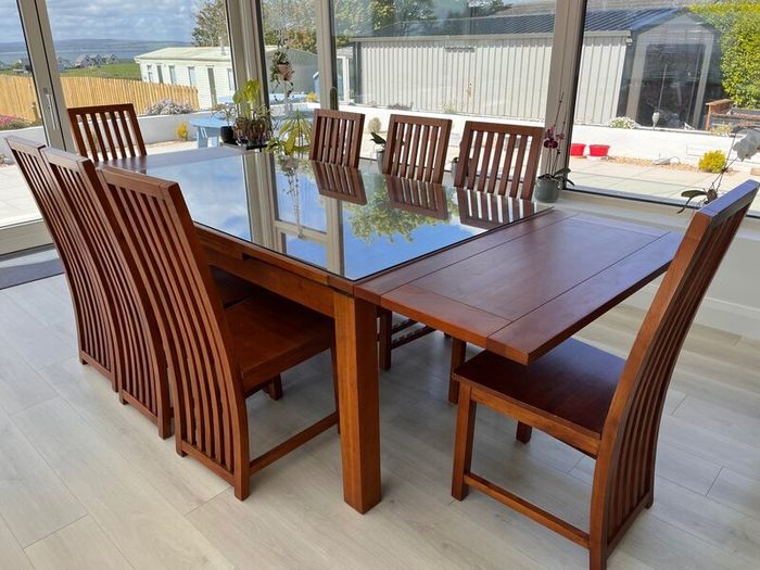 Solid Oak Table & Chairs