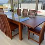 Solid Oak Table & Chairs Image 6