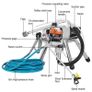 BRAND NEW 3000PSI High-pressure Airless Spraying Machine Professional Airless Spray Gun Paint Sprayer Tool Machine Wall Paint Sprayer Kits Image 8