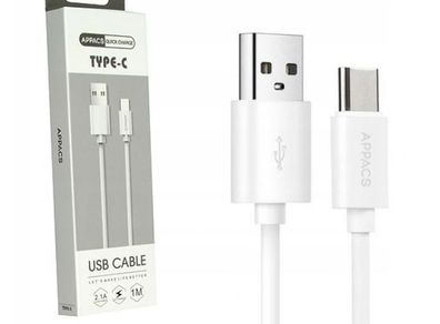 New Appacs 1m Type-C 2.1A Quick Fast Charge USB Data Cable Charger Type C #849