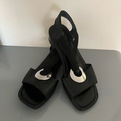 rieker antistress black sandals size 5 (38)