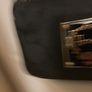 Harrods Make up bag - black with patent trim and gold hardware Image 3