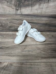 Adidas Girls White & Pink Trainers UK13